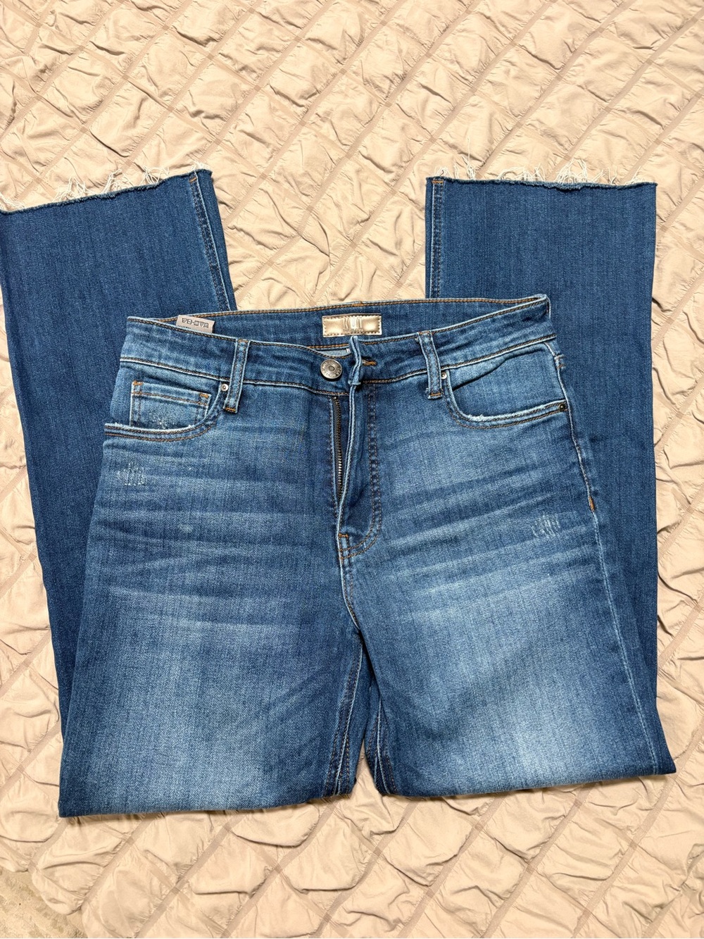Kut from the Kloth Straight-Leg Medium Blue Jeans